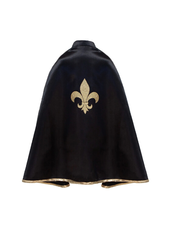 57693 Fleur de Lis Cape Black 3/4