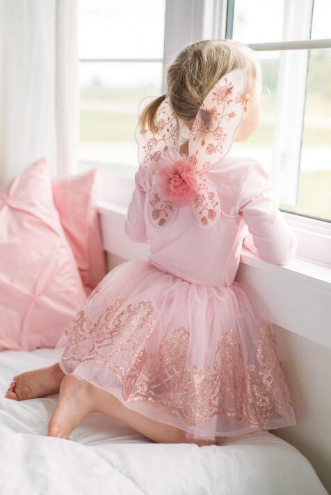 44115 Rose Gold Wings/Tutu 4-6