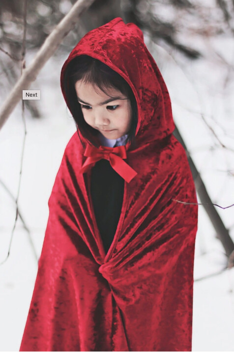 52377 Little Red Riding Hood Cape 7-8