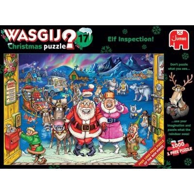 70-25003 1000pc, W. Christmas #17 Elf Inspection