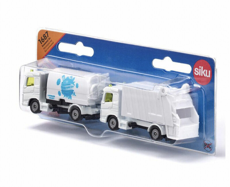 1687 Municipal set sweeper and refuse truck