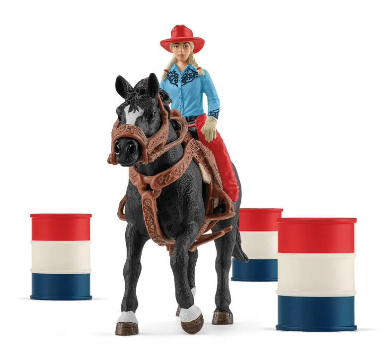 42576 Cowgirl Barrel Racing Fun