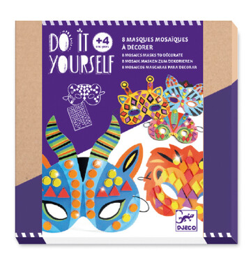 DJ07900 - DIY / Mosaïcs Masks / Jungle animals