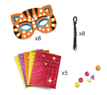 DJ07900 - DIY / Mosaïcs Masks / Jungle animals