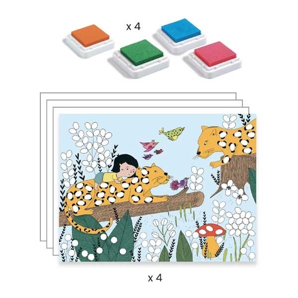 DJ09898 Stamps / Touch and paint !