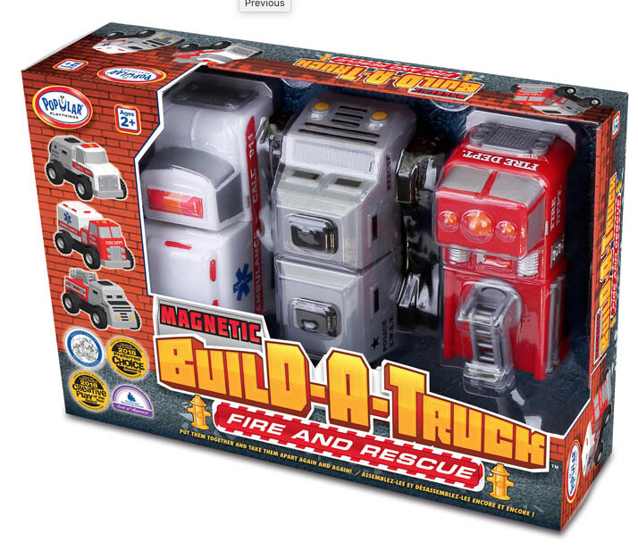 PP-60402 Magnetic Build-A-Truck Fire and Rescue (Bilingual)