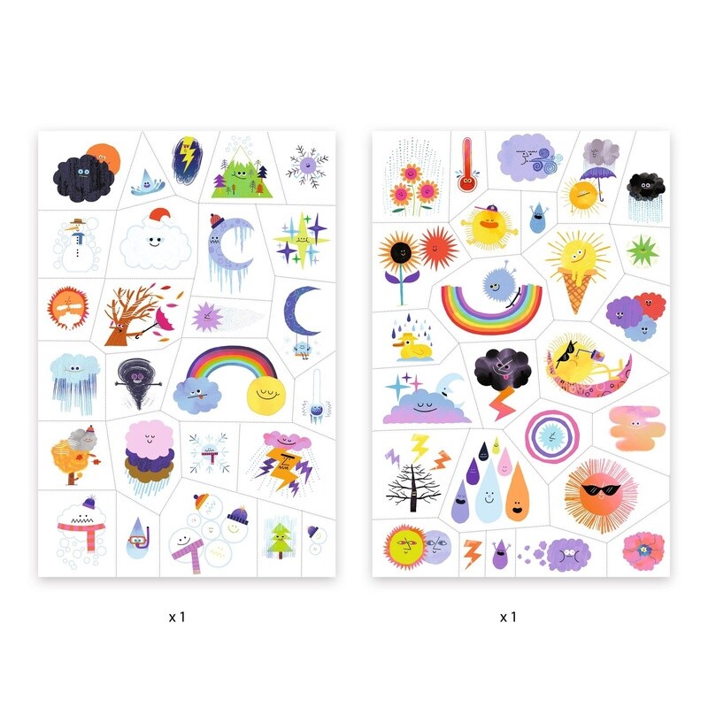 DJ09613 Tattoos / Weather emojis #CO 10#