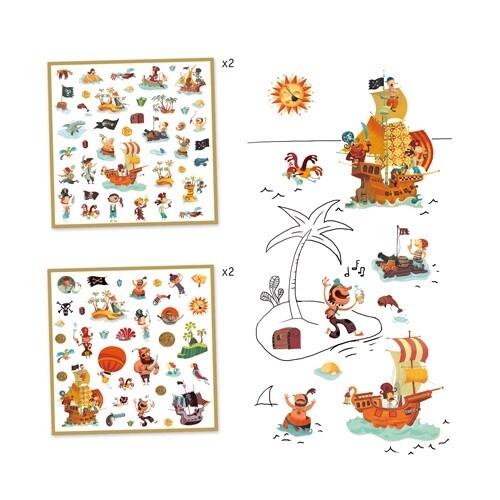 DJ08839 Stickers / Pirates    #CO 10#