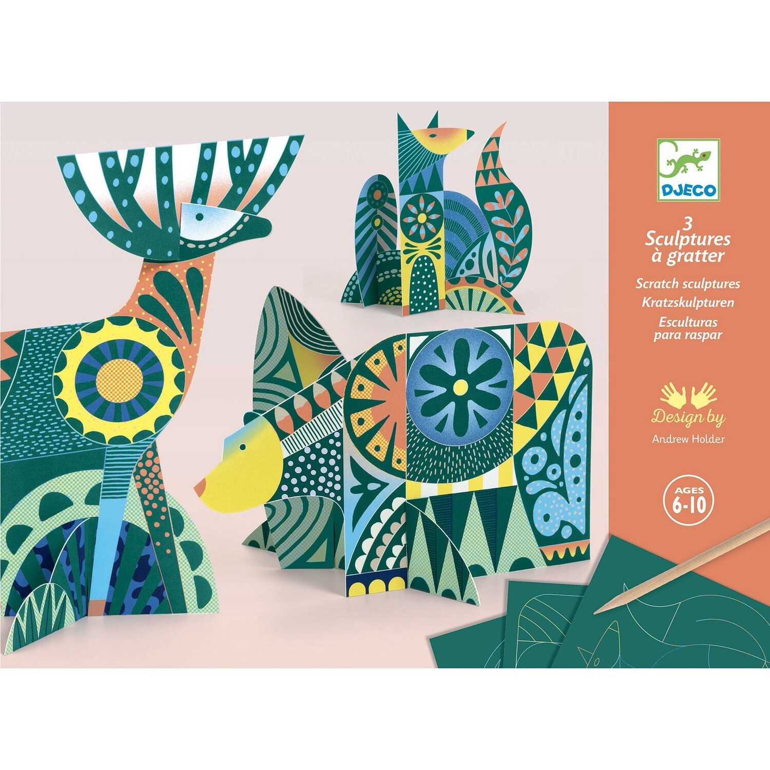 DJ09708 Scratch cards / Animal folk