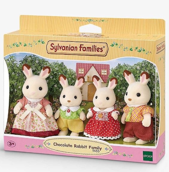 CC2028 Chocolate Rabbit Family(replaces Hopscotch Rabbit Family)