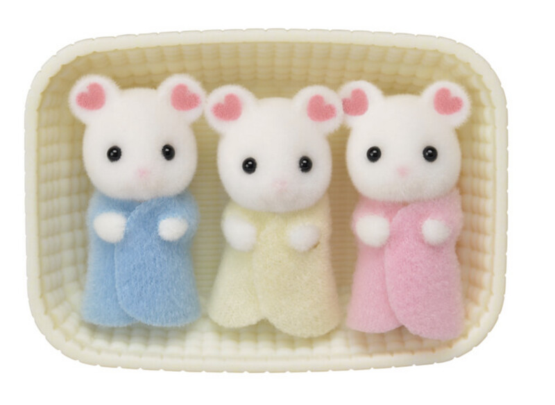 CC1806 Marshmallow Mouse Triplets