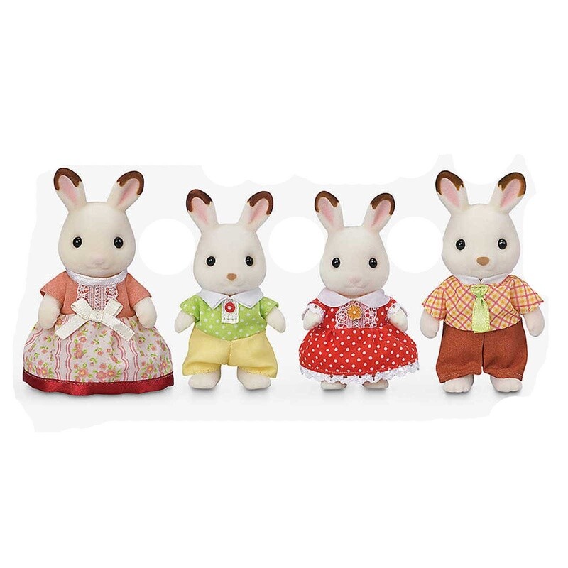 CC2028 Chocolate Rabbit Family(replaces Hopscotch Rabbit Family)
