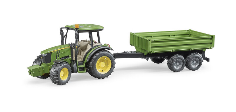 09816 John Deere 5115M with trailer