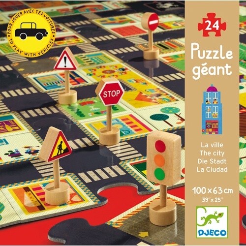 DJ07161 Giant Puzzle / The city / 24 pcs