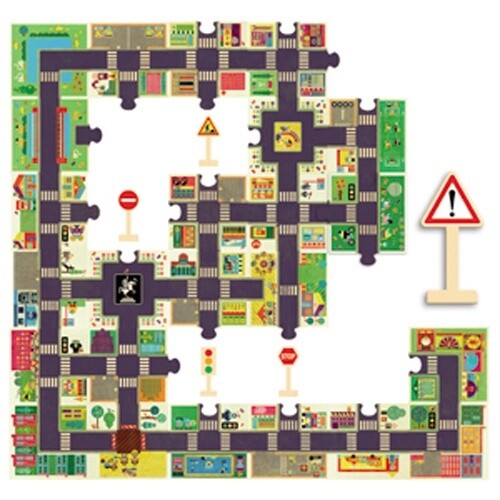 DJ07161 Giant Puzzle / The city / 24 pcs