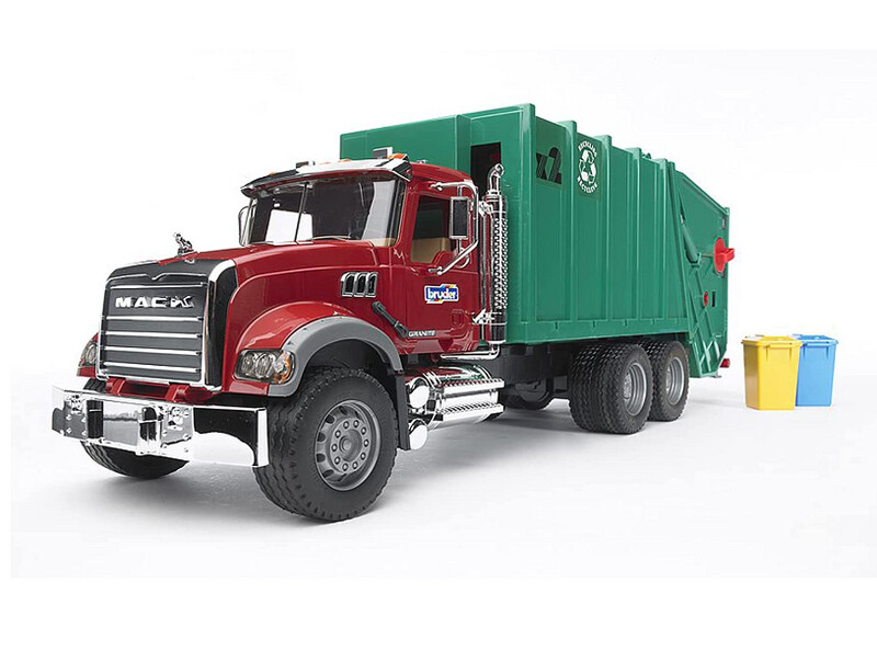 02812 MACK Granite Garbage truck (ruby red-green)