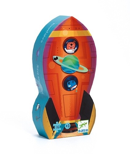 DJ07271 Silhouette Puzzle / Spaceship / 16 pcs