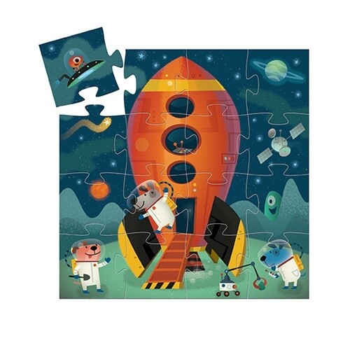 DJ07271 Silhouette Puzzle / Spaceship / 16 pcs