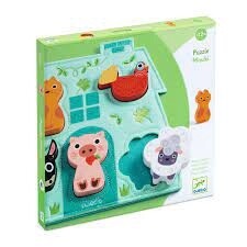 DJ01072 Wooden puzzle / Mouki / 5 pcs