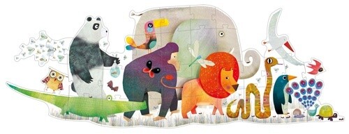 DJ07171 Giant puzzle / Animal parade / 36 pcs