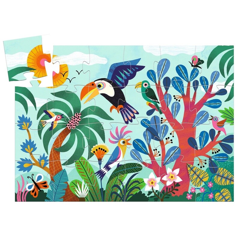 DJ07283 Silhouette puzzle / Coco the toucan - 24 pcs