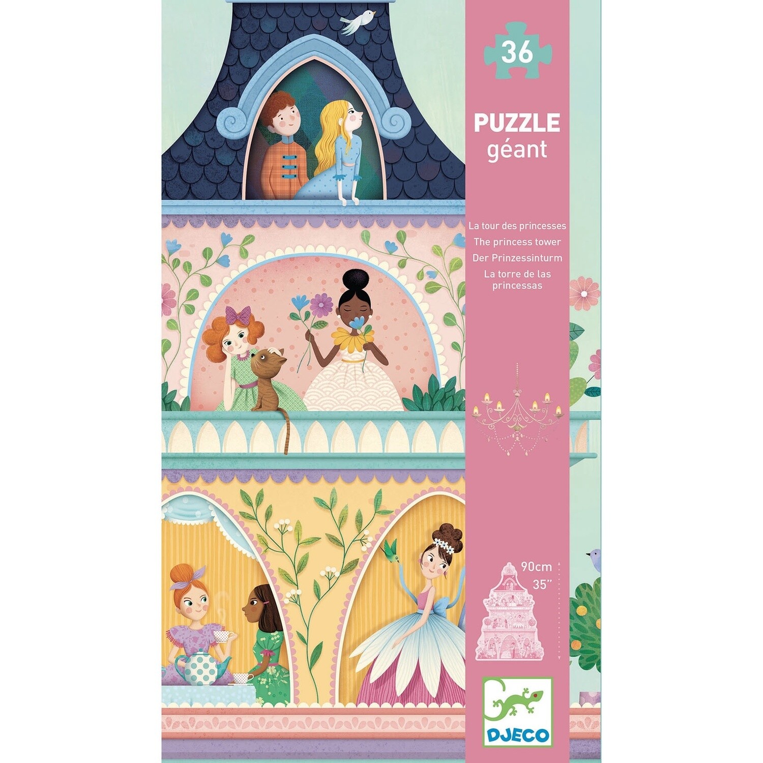 DJ07130 Giant Puzzle/ The princess tower / 36 pcs