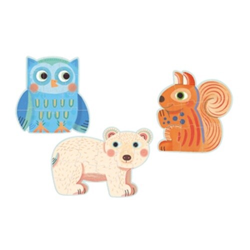DJ07143 Primo Puzzle / In the forest / 9,12,16 pcs