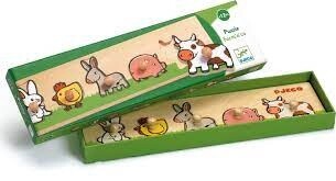 DJ01116 - Wooden Puzzle / Farm'n'co / 5 pcs