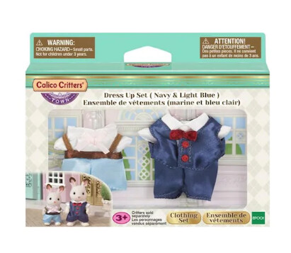 CF3029 BL DRESS UP NAVY LT BLUE CALICO CRITTERS