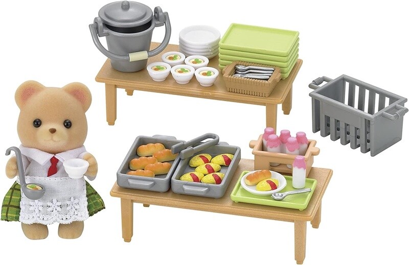 CC1486 SCHOOL LUNCH SET CALICO CRITTERS