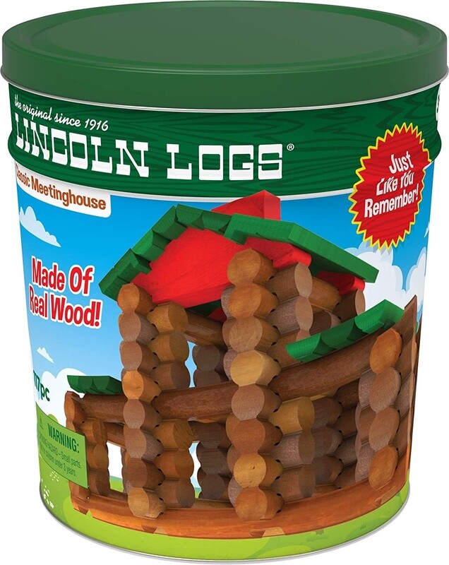 KNX 00842 LINCOLN LOGS - 117PC CLASSIC MEETING HOUSE (1) ENG