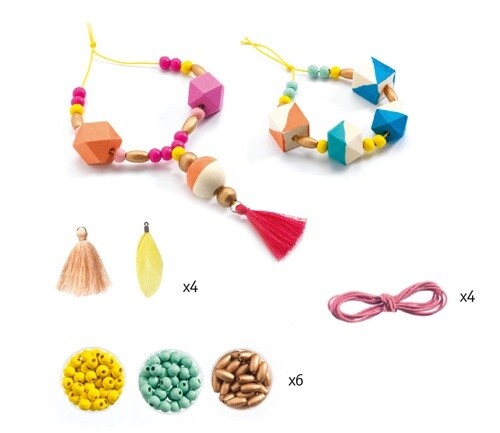 DJ09800 - Beads / Pearl and cubes