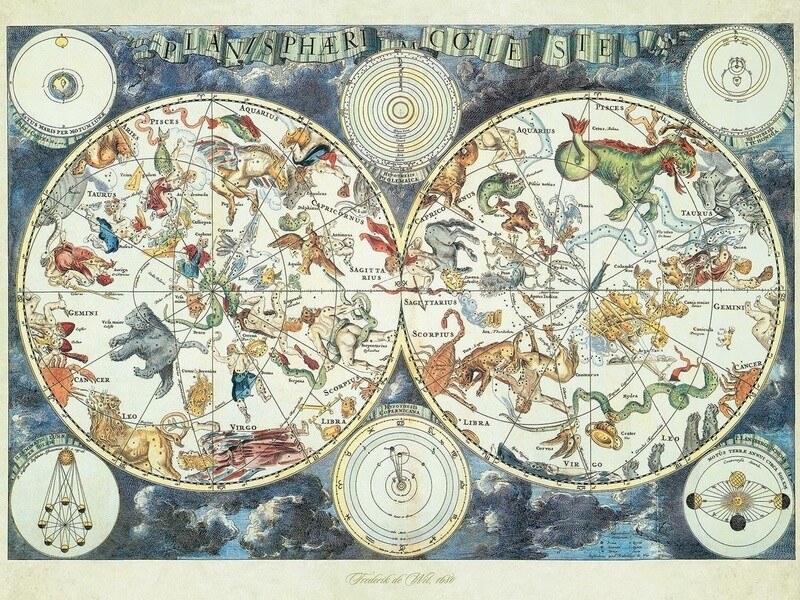 16003 World map of fant. Bea
