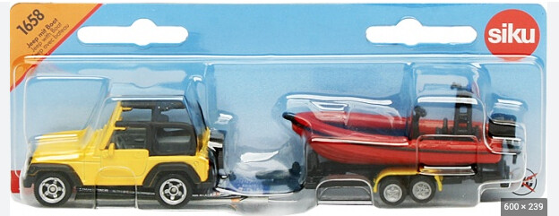 1658 Jeep with boat