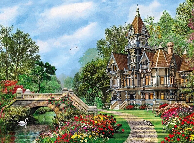 CLM35048 500PC HQC -OLD WATERWAY COTTAGE (2) ML
