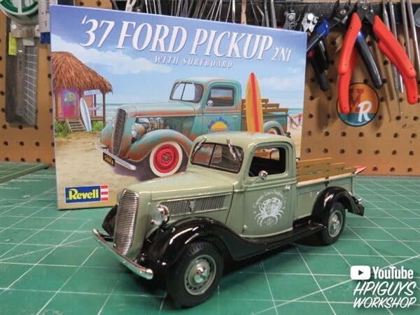 854516 REV4516 1937 FORD PICKUP2IN1 w/SURFBOARD(1/25)