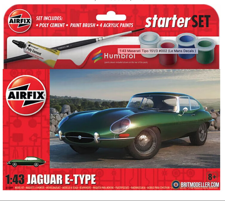 A55009 AIR55009 JAGUAR E-TYPE (1/43)SMALL STARTER SET