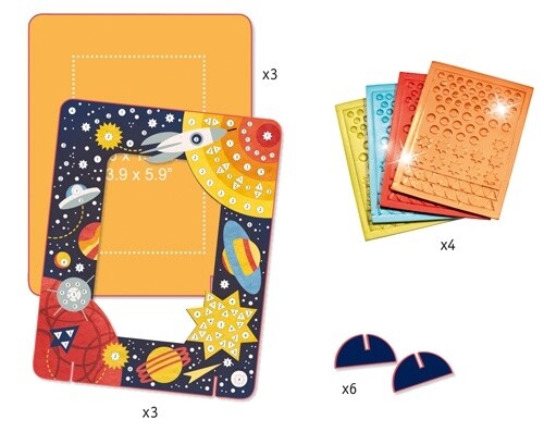 DJ07905 - DIY / Mosaïcs frames / In space