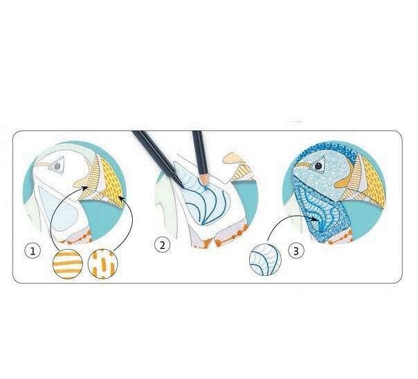 DJ08648 - Felt brushes / Motif art