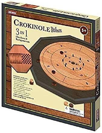 GAM 31 CROKINOLE 3 IN 1 DLX (4) BL backgammon