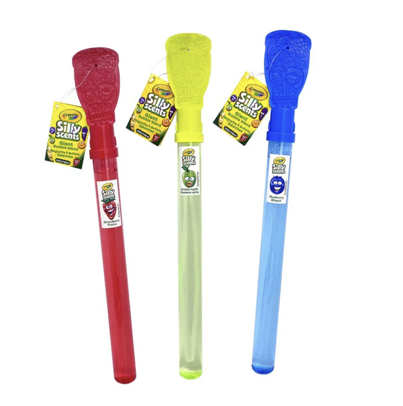 SSS 2439 CRAYOLA - 4OZ SILLY SCENTS BUBBLE WAND ASST CDU (12) BL 02010