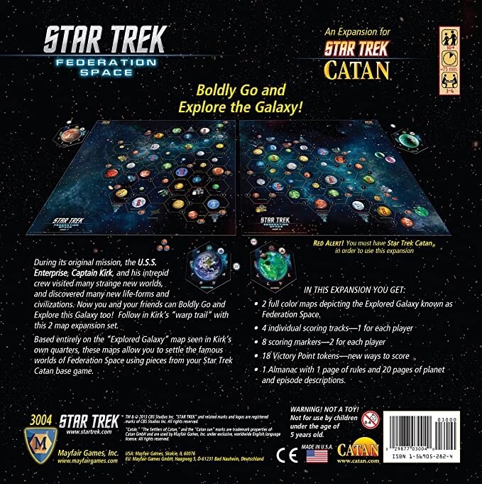 CN3004 STAR TREK CATAN: FEDERATION SPACE