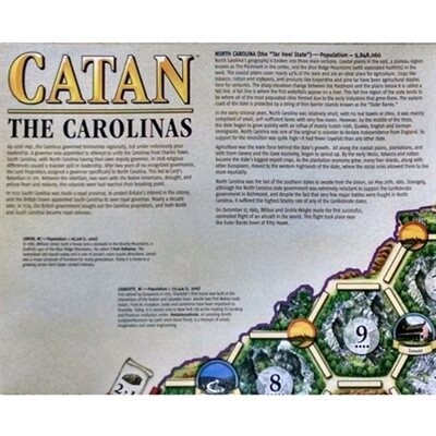 CN3526 CATAN GEOGRAPHIES: THE CAROLINAS (6 PACK)