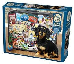 85039 Dachshund &#39;Round the World 500pc
