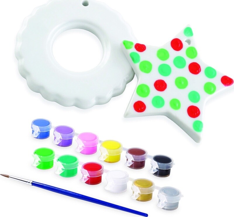MW-68323 Paint-Your-Own Christmas Ornaments
