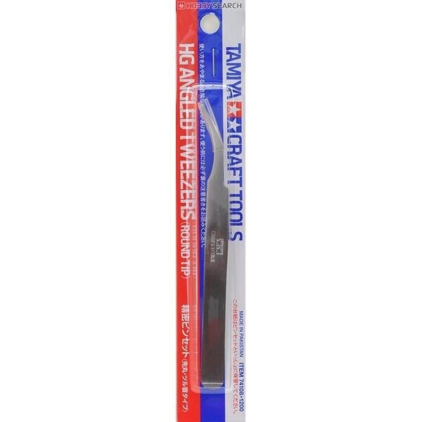 799-74108 HG ANGLED TWEEZER ROUND TIP 6