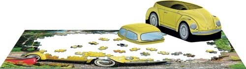 8551-5691 VW Beetle Camping Tin