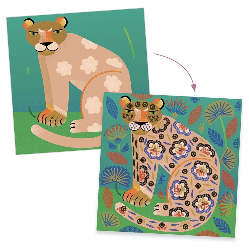 DJ08966 Clear Stamps / Patterns and animals