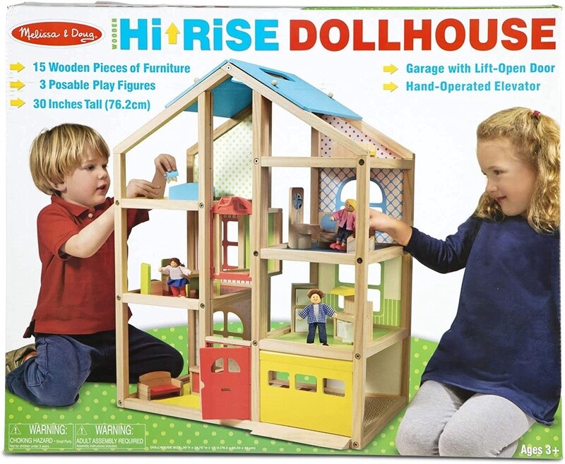 Wooden Hi-Rise Dollhouse