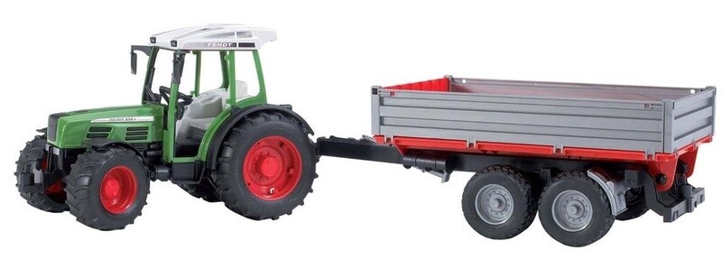 02104 Fendt 209 S Tractor with Tipping Trailer